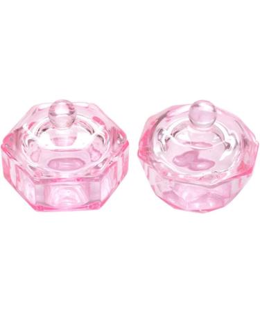 BrushesOctagonal Dappen Dish Cup Crystal Glass Glassware Tool for Nail Art Manicure Care - Buy Online on GoSupps.com