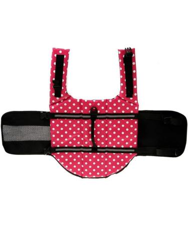 Shop Shtgoi Dog Chest Reflective Lifeguard Vest - Safety Swim Suits for Small Dogs - Pink Dotted XS for Water Activities - Buy Online on GoSupps.com