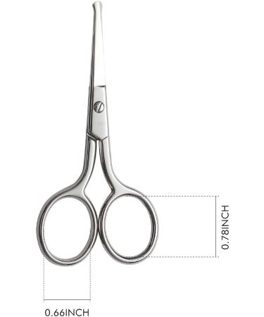 LIVINGO Premium Manicure Scissors - Stainless Steel Grooming Kit for Nails, Eyebrows, and Skin - 3.5 inch Silver - Buy Online on GoSupps.com
