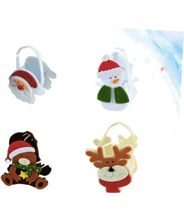 PRETYZOOM 4pcs Candy Bags Christmas Bags Pouches for Christmas Plush Candy Pouch Elder Apple Bag Elk - Buy Online on GoSupps.com