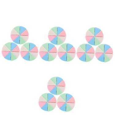 MAGICLULU 12 Sets Triangular Sponge Puff Beauty Milk Facial Sponge Face Sponges for Cleansing Makeup Mineral Finger Puff Women Cosmetic Supply Make up Sponges Girl Cosmetics Sector
