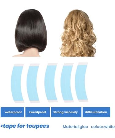 GABEALF 36Pc/Bag Super Strong Duo-Tac Wig Double Tape Slitting Line Sided Adhesive Extension Hair Strips for Toupees/Lace Wig - Buy Online on GoSupps.com