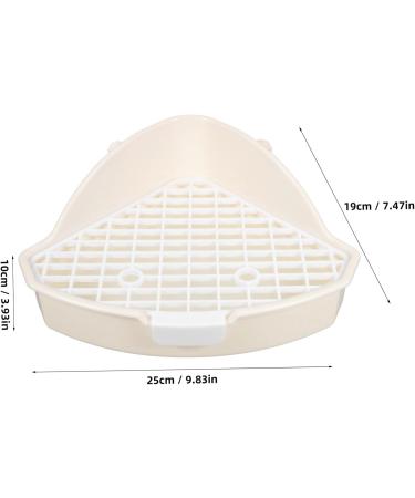 BESPORTBLE 3pcs Rabbit Triangle Potty Toilet Pets Pet Litter Basin Guinea Pig Potty Hamster Indoor Abs White 25.00X19.00X10.00CMx3pcs Whitex3pcs - Buy Online on GoSupps.com