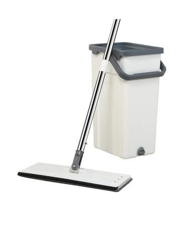 Flat Mop Self Cleaning and Squeeze Drying 360 Rotating Flexible Access to Tight Places Smooth Sailing