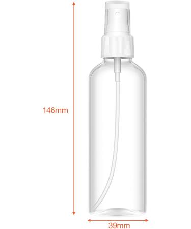 UooTach 8 x 100ml Portable Spray Bottles - Atomizer with Labels & 2 Horses for Perfume Oils Disinfection - Travel-Friendly Refilling Solution - Buy Online on GoSupps.com