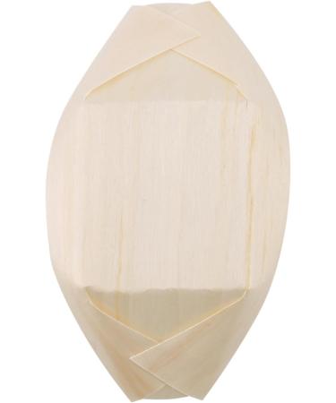 Clisted 500X Finger Food - Bowls Boat Biodegradable Wood 11 cm x 6.5 cm - Buy Online on GoSupps.com