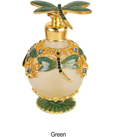BOKIOESDE 2 Set of Dragonfly Perfume Bottle Refillable And Eco-friendly Elegant And Beautiful Gifts Decorative Perfume Bottle Easy To Clean green green 2Set - Buy Online on GoSupps.com