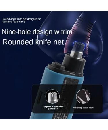 Buy Housgift Portable Nose Hair Trimmer | IPX7 Waterproof Ear & Nose Trimmer for Men & Women - USB Charging Power Display Dust Cap - Buy Online on GoSupps.com