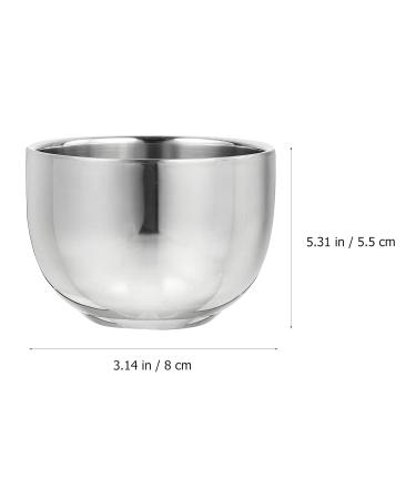Beaupretty Shaving Soap Cup - Stainless Steel & Ceramic Smooth Shaving Foam Shell for Men - International Shipping Available - Buy Online on GoSupps.com