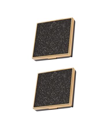 DRESSOOS 2 Pcs Empty Eyeshadow Dish Black Eye Shadow Girl Empty Eyeshadow Containers Eyeshadows DIY Eyeshadow