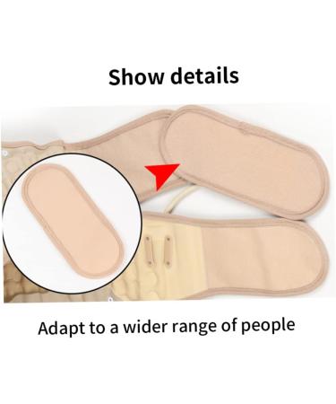 XJKLBYQ Adjustable Decompression Back Belt for Men | Khaki Spine & Lumbar Support | Fits 66-110 cm - Buy Online on GoSupps.com