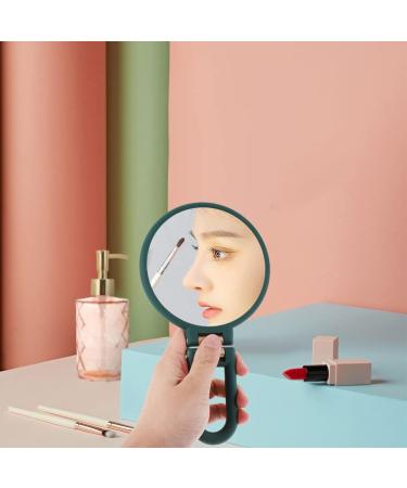 Lurrose Folding Handle Mirror Magnification Beauty Mirror Cosmetic Mirror Lip Balm Tubes Purse Mirror Standing Foldable Makeup Mirror Travel Desktop Princess Mirror Abs Woman Green - Buy Online on GoSupps.com