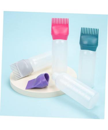 6pi ces Lot De Flacons Applicateurs Pour Coloration Capillaire Avec Peigne Racines Gradu s Et R utilisables Bouteille Plastique L g re Pour Huile Et Lotion Usage Domestique Et Pr - Buy Online on GoSupps.com