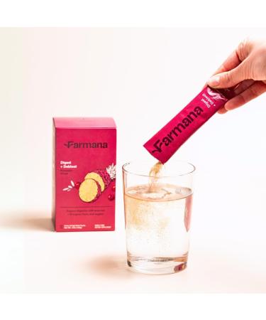 Farmana Debloating and Daily Digestion Drink Mix Anti-Bloating and Gut Health Supplement with Digestive Enzymes Prebiotics and Organic Superfoods Detox and Debloat - Pineapple Ginger Flavor - Buy Online on GoSupps.com