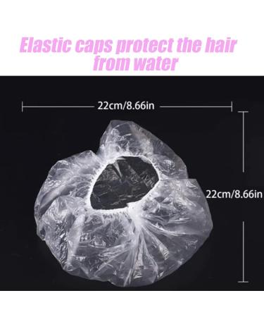 Disposable Shower Caps  Bath Cap Plastic Clear Hair Cap Thick Waterproof for Women  Hotel Travel Essentials Accessories Deep Conditioning Hair Care Cleaning Supplies (200PCS (small)) - Buy Online on GoSupps.com