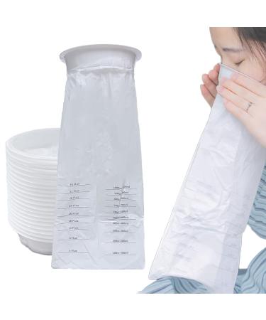 BAOZENP Disposable Vomit Bags - Emergency Emesis Throw Up Nausea Barf Pouches for Motion Sickness Pregnant Patient Clinic Nursery Travel Taxi 20 PCS (1000ml)