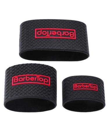 FRCOLOR 3 Pieces Hair Trimmer Cover Hairdressing Salon Clipper Grips Barber Gripper Silicone Clipper Handle Clipper Accessories Barber Grips Trimmer Grip Clipper Bands Hair Trimmer