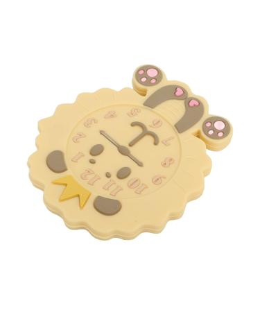 Cartoon Animal Alarm Clock Teething Toy for Babies 0-12 Months - Silicone Gum Relief Toy - Buy Online on GoSupps.com
