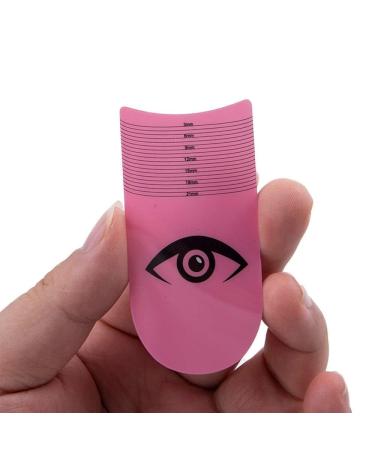 Pink Eyelash Ruler | Precision Eyelash Measuring Tool | Durable Beauty Stencils for Perfect Curling & Symmetry - Buy Online on GoSupps.com