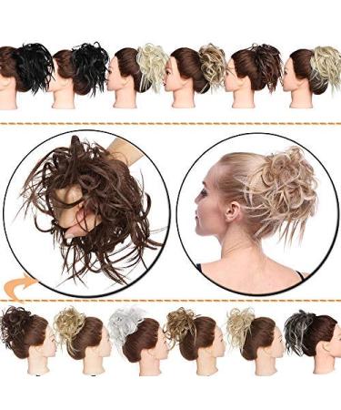 Buy SEGO Curly Hairpiece - Medium Brown Hair Bun Extension | Natural Updo Hair Tie - Buy Online on GoSupps.com