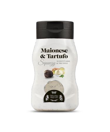 Valnerina Tartufi Squeezy Truffle Mayonnaise | Easy and Convenient No Dirty No Waste | Black Truffle Gourmet Mayonnaise Sauce for Chips French Fries Sushi Burgers | Dispenser 200 gr.