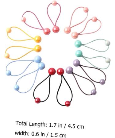FRCOLOR Rope Pairs headband color hair tie hair band Pom Pom hair ties for girls hair ties for thick hair ponytail holders girls hair rope Acrylic Korean version bracket Headband - Buy Online on GoSupps.com