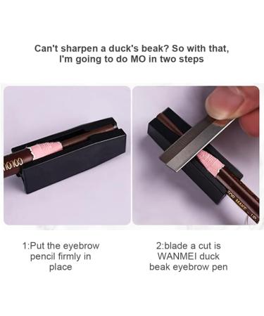 Eyebrow Pencil Sharpener Tool Portable Eyeliner Tip Thin Peel off Holder Makeup Accesories - Buy Online on GoSupps.com