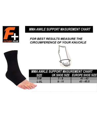 Plantar Fasciitis Socks | Ultimate Compression Foot Sleeves for Arthritis Pain Relief | MMA Ankle Brace for Men & Women | S-M Black Pair - Buy Online on GoSupps.com