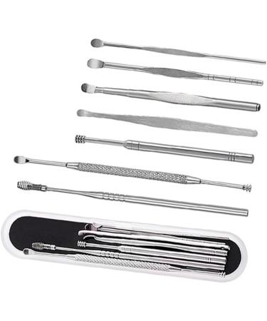 Beaupretty 7pcs Stainless Steel Ear Wax Removal Tool Kit - Effective Ear Cleaner Set for Safe Ear Care & Hygiene - Buy Online on GoSupps.com