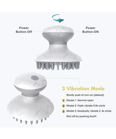 Electrical Scalp Massage Device | Electric Head Massage Brush for Tension Relief & Relaxation - Buy Online on GoSupps.com