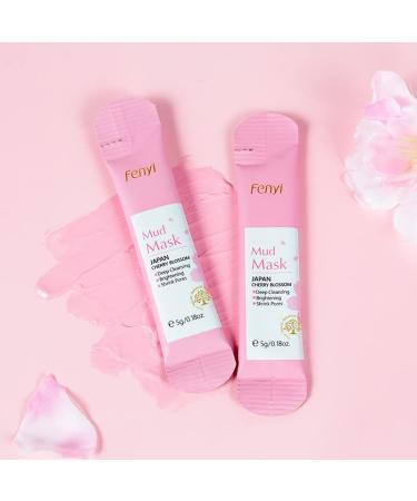 Japan Flower Facial Mud Mask - 20 PCS Individual Pack | Deep Cleansing Skin Refining Even Complexion Purifying Clay Mask - Buy Online on GoSupps.com