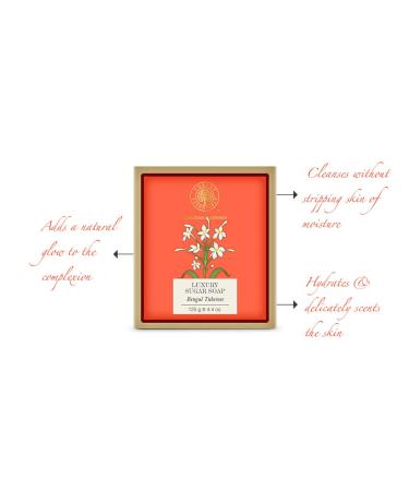 Buy Forest Essentials Bengal Tuberose Luxury Sugar Soap 125g - Premium Natural Skincare for International Shipping - Buy Online on GoSupps.com