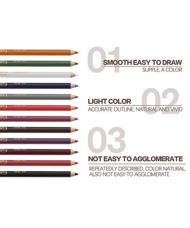 12 Colors Professional Matte Lip Liner Set - Waterproof Lipstick Lipliner Makeup - International Shipping - Buy Online on GoSupps.com