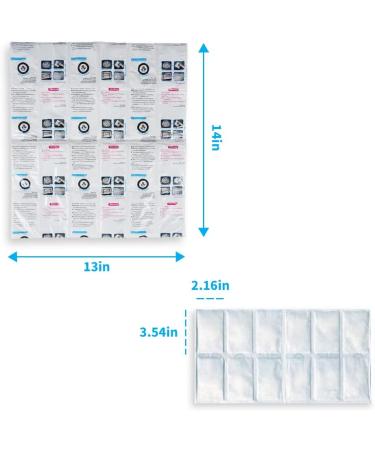 Flexible Ice Blanket Sheets for Shipping Frozen Food 42 OZ Each Pack of 6 Sheets - Buy Online on GoSupps.com