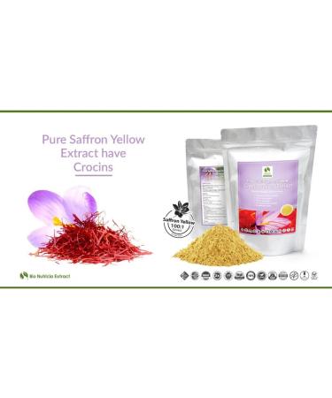 7x Saffron Yellow (Crocus sativus) Standardized Extract Powder - Buy Online on GoSupps.com
