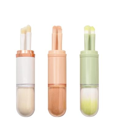 Buy Four In One Makeup Double Ended Mini Retractable Brushes Set - Light Weight & Versatile | International Shipping Available - Buy Online on GoSupps.com
