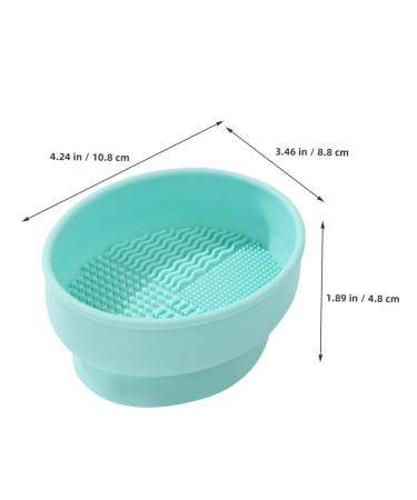 Brush Cleaning Bowl & Sponge Dryer | Makeup Brush Cleaner Pad & Stand | Foldable Organizer for Makeup Tools - Buy Online on GoSupps.com