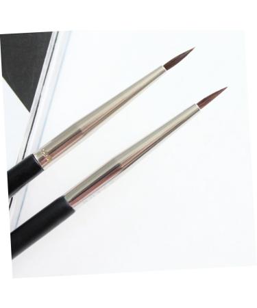 Mikinona Makeup Brush 2pcs Brush Eyeliner Liquid Cosmetic Horsehair Eyeshadow Eye Makeup Tools Liquid Eyeliner - Buy Online on GoSupps.com