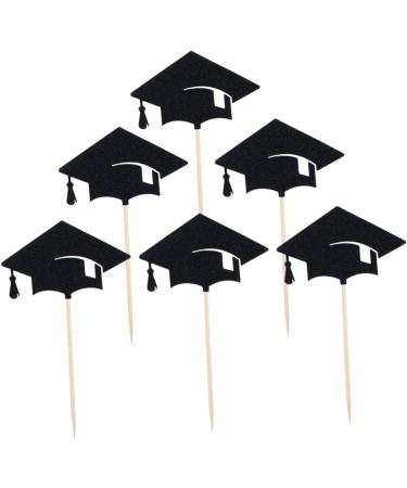 Alipis 18 Pcs Cupcake Topper Graduation Cap Topper Blaclight Party Supplies Blacklig Ken Doll Clothes Graduation Hats DIY Scratch off Cards Noire Cupcakes Graduation Cake Topper Props - Buy Online on GoSupps.com