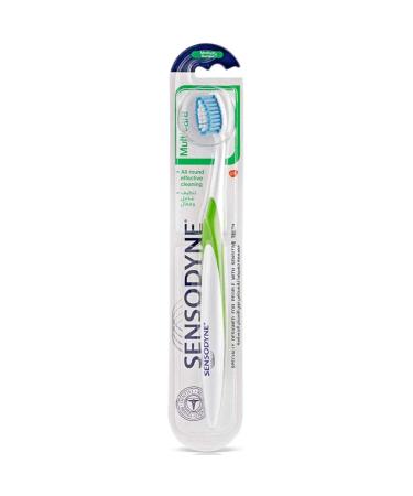 SENSODYNE MultiCare Medium Toothbrush Design for Sensitive Teeth Improved Version of Sensodyne Precision Toothbrush