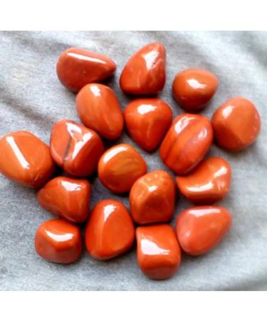 CRYSTALMIRACLE Red Jasper A++ Quality Single Tumbled Stone Crystal Gemstone Feng Shui Gift Wellness Positive Energy Chakra Handcrafted Vaastu Pocket Stone