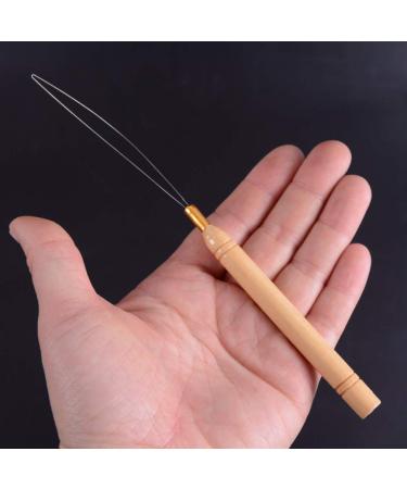 Minkissy 10-Piece Hair Extension Hook Pull Needle Set for Dreadlocks & Wigs - Wooden Handle for Micro DOLL Hairstyles - International Shipping Available - Buy Online on GoSupps.com