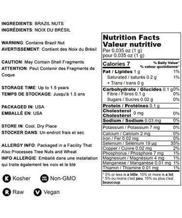 Raw Brazil Nuts 8 oz - Non-GMO, Unsalted, Kosher, Vegan - Keto & Paleo Friendly Trail Mix Snack with Selenium - Buy Online on GoSupps.com