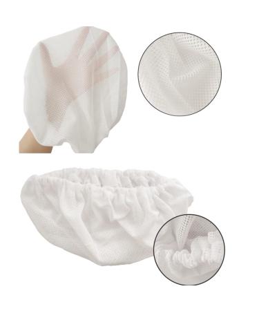 3 Pack White Hairnets - Reusable Mesh Chef Caps for Food Service and Work Hat - Buy Online on GoSupps.com