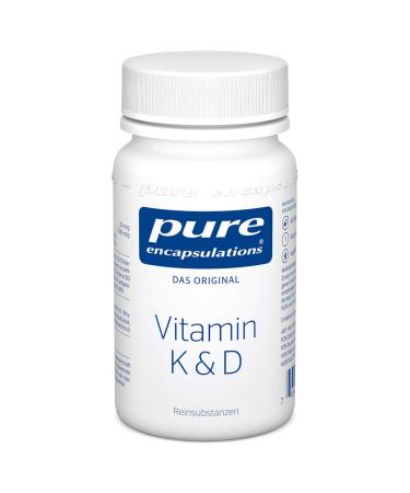 Pure Encapsulations - Vitamin K & D - Hypoallergenic Formula with Vitamin K1 K2 and D3 for Strong Bones - 60 Capsules