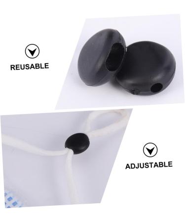 Buy Beaupretty 1000 Pieces Elastic Plastic Buckle - Round Cutting Buckle for Enhanced Elastic Interface | International Shipping Available - Buy Online on GoSupps.com