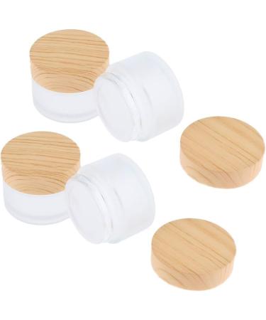 B Blesiya 4 Pieces 50g Empty Glass Cream Jars - Ointment & Cosmetic Containers with Screw Lid for International Shipping - Buy Online on GoSupps.com