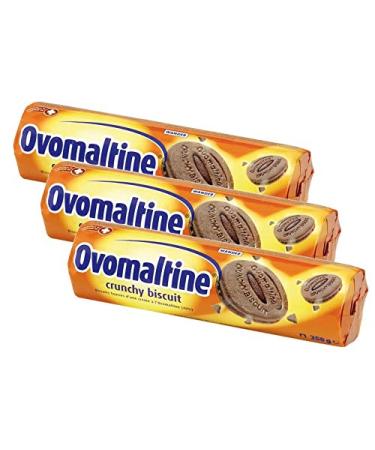 Pack of 3 crunchy biscuits with ovomaltine, (3x250g)