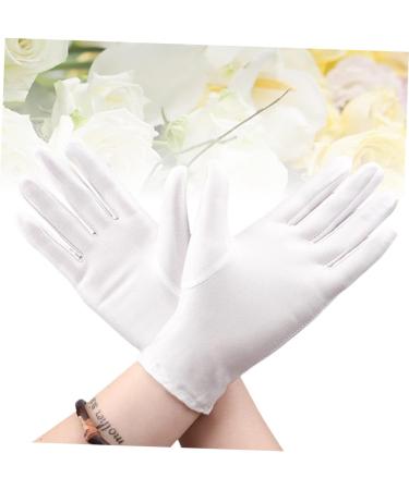 FRCOLOR 9 Pairs Cotton Gloves for Dry Hands Etiquette Gloves Dry Hands Moisturizing Gloves Nail Glue for Acrylic Nails Formal Costume Gloves White Cotton Gloves Work White Gloves Food - Buy Online on GoSupps.com