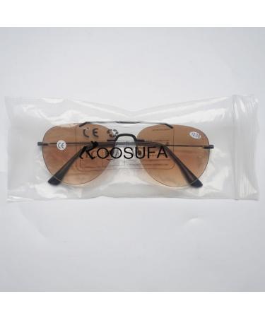 Koosufa Frameless Bifocal Reading Sunglasses for Men & Women - Anti-Blue Light UV Protection Outdoor Reading Aid (1.0 - 4.0 2 Colors) - Buy Online on GoSupps.com